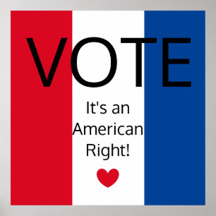 Patriottisch Rood, Wit en Blauw: Poster