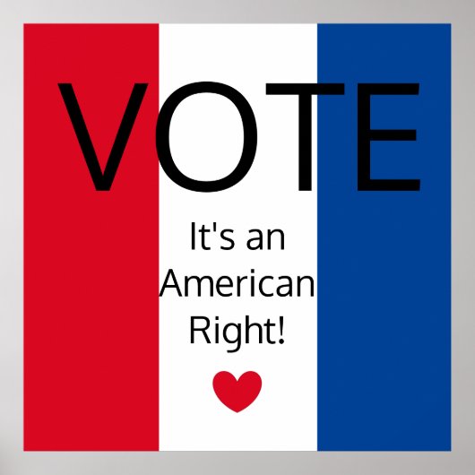 Patriottisch Rood, Wit en Blauw: Poster (Voorkant)