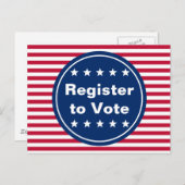 Patriottisch | Rood wit en blauw register om te st Briefkaart (Voorkant / Achterkant)