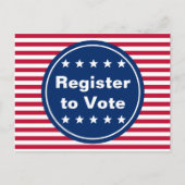 Patriottisch | Rood wit en blauw register om te st Briefkaart (Voorkant)