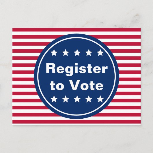 Patriottisch | Rood wit en blauw register om te st Briefkaart (Voorkant)