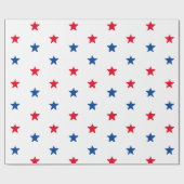 Patriottisch rood wit en blauw sterrenbeeld cadeaupapier (Vlak)