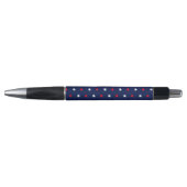 Patriottisch rood wit en blauw sterrenpatroon pen (Voorkant)