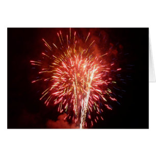 Patriottisch rood, wit en blauw vuurwerk II