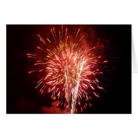 Patriottisch rood, wit en blauw vuurwerk II (Voorkant Horizontaal)