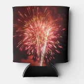 Patriottisch rood, wit en blauw vuurwerk II Blikjeskoeler (Voorkant)