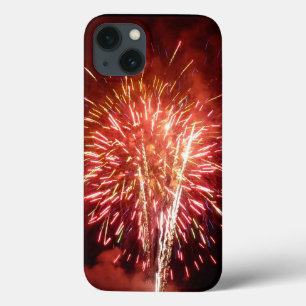 Patriottisch rood, wit en blauw vuurwerk II Case-Mate iPhone Case