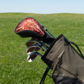 Patriottisch rood, wit en blauw vuurwerk II Golfheadcover (Insitu)