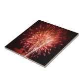 Patriottisch rood, wit en blauw vuurwerk II Tegeltje (Zijkant)