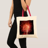 Patriottisch rood, wit en blauw vuurwerk II Tote Bag (Voorkant (product))