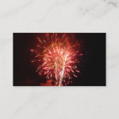 Patriottisch rood, wit en blauw vuurwerk II Visitekaartje (Achterkant)