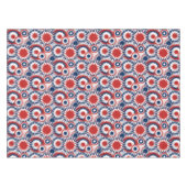 Patriottisch rood wit en blauw vuurwerk tafelkleed (Voorkant (Horizontaal))