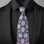 Patriottisch rood wit en blauwe nekjes stropdas