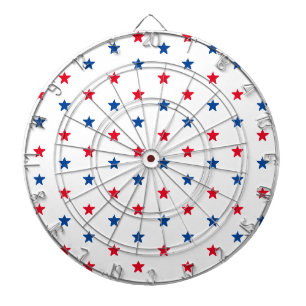 Patriottisch rood wit sterrenpatroon Holiday leuk Dartbord