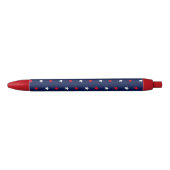 Patriottisch rood witte marjoen blauw sterpatroon  zwarte inkt pen (Voorkant)
