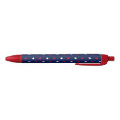Patriottisch rood witte marjoen blauw sterpatroon  zwarte inkt pen (Bodem)