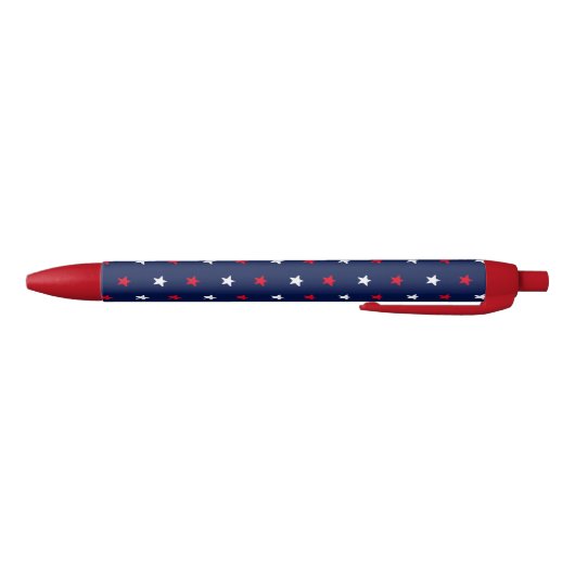 Patriottisch rood witte marjoen blauw sterpatroon zwarte inkt pen (Bodem)