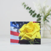 Patriottisch Roos Briefkaart (Staand voorkant)