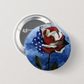 Patriottisch Roos Ronde Button 5,7 Cm (Voorkant /achterkant)