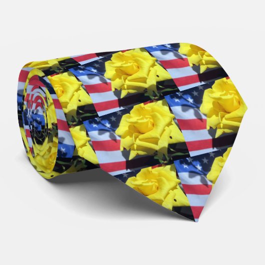 Patriottisch Roos Stropdas (Opgerold)