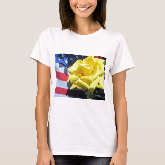 Patriottisch Roos T-shirt (Voorkant)