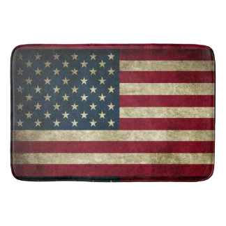 Patriottisch Rustiek Amerikaanse vlag Badmat
