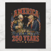 Patriottisch schaakspel 250 wijn etiket (Enkel label)