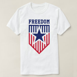 Patriottisch Schild van de Vrijheid Embleem T-shirt