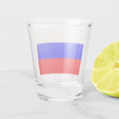 Patriottisch schot met Russische vlag Shot Glas (Achterkant)