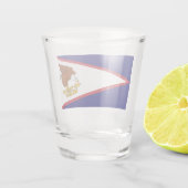 Patriottisch schot met vlag van Amerikaans Samoa Shot Glas (Achterkant)