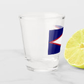 Patriottisch schot met vlag van Amerikaans Samoa Shot Glas (Links)