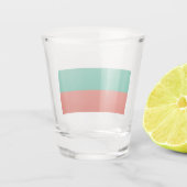 Patriottisch schot met vlag van Bulgarije Shot Glas (Achterkant)