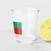 Patriottisch schot met vlag van Bulgarije Shot Glas (Rechts)