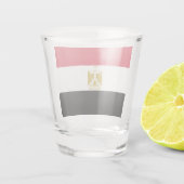 Patriottisch schot met vlag van Egypte Shot Glas (Achterkant)