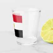 Patriottisch schot met vlag van Egypte Shot Glas (Rechts)