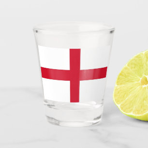 Patriottisch schot met vlag van Engeland Shot Glas