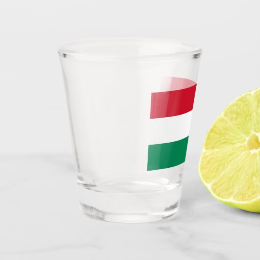 Patriottisch schot met vlag van Hongarije Shot Glas (Links)