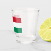 Patriottisch schot met vlag van Hongarije Shot Glas (Rechts)