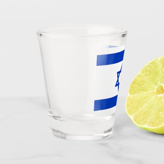Patriottisch schot met vlag van Israël Shot Glas (Links)