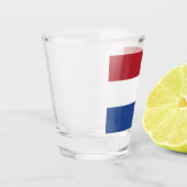 Patriottisch schot met vlag van Nederland Shot Glas (Links)