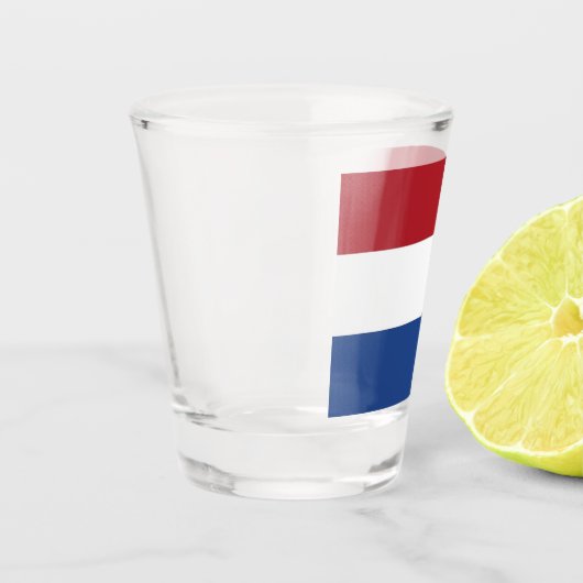 Patriottisch schot met vlag van Nederland Shot Glas (Links)