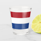 Patriottisch schot met vlag van Nederland Shot Glas (Voorkant)