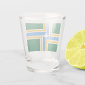 Patriottisch schot met vlag van Portland Shot Glas (Achterkant)