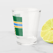 Patriottisch schot met vlag van Portland Shot Glas (Rechts)