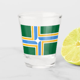 Patriottisch schot met vlag van Portland Shot Glas