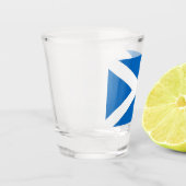 Patriottisch schot met vlag van Schotland Shot Glas (Links)