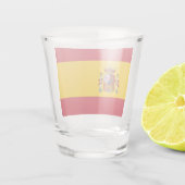 Patriottisch schot met vlag van Spanje Shot Glas (Achterkant)