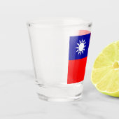 Patriottisch schot met vlag van Taiwan Shot Glas (Links)