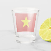 Patriottisch schot met vlag van Vietnam Shot Glas (Achterkant)