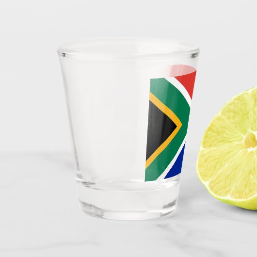 Patriottisch schot met vlag van Zuid-Afrika Shot Glas (Links)